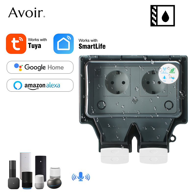 Outdoor Power Module - Savortuya-電気壁コンセント,防水,wifiとEU規格,防雨