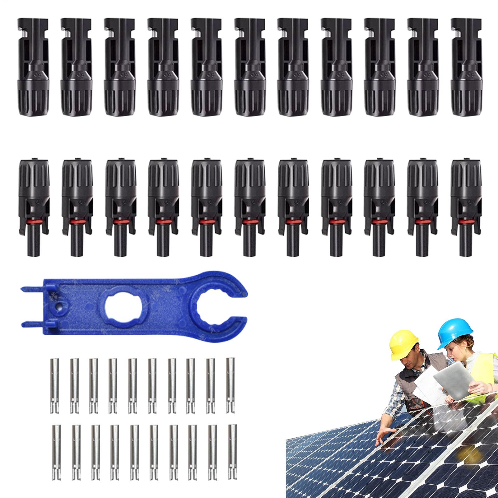 Outdoor Power Board - 10 ペア MC4 太陽光発電ソーラーコネクタ効率防水男性と女性のワイヤーケーブルコネクタソーラーケーブル家庭用屋外