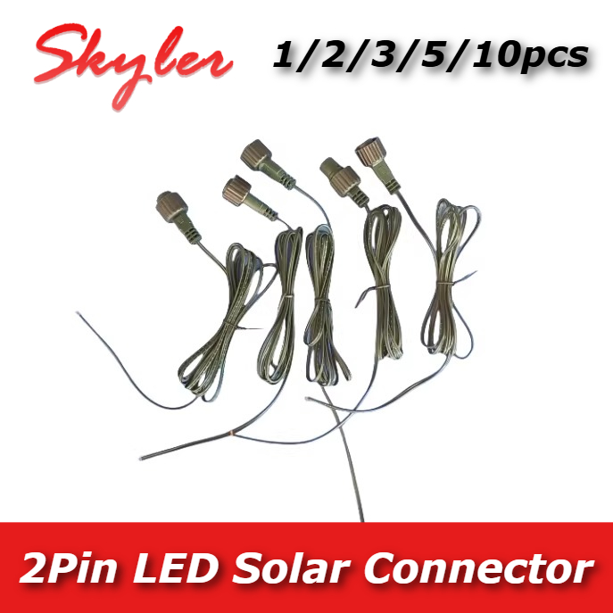 Extension Cord Outdoor - 2ピンLEDコネクタと25cm接続ワイヤー付きソーラーストリングライト用1A 0.25mm IP65屋外防水2ピンLED延長ケーブル