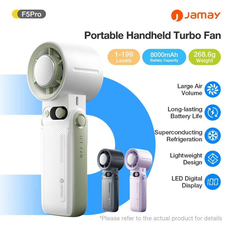 Outdoor Power Fan - ポータブルハンドヘルドファン 強風 199段階風速調整 LEDデジタルディスプレイ搭載 アウトドア対応 3in1
