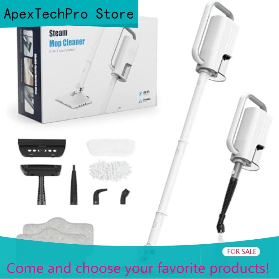 Outdoor Power Mop - ApexTP7-in-1 スチームモップ 1200W 回転式スチームクリーナー 家庭用 2モード