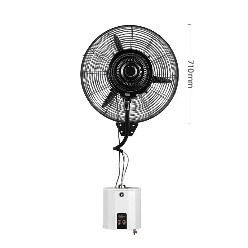 Outdoor Power Fan - 220v 電気壁掛け工業用スプレーファン冷却屋外ミスト水冷加湿ハイパワー水噴霧 Ele