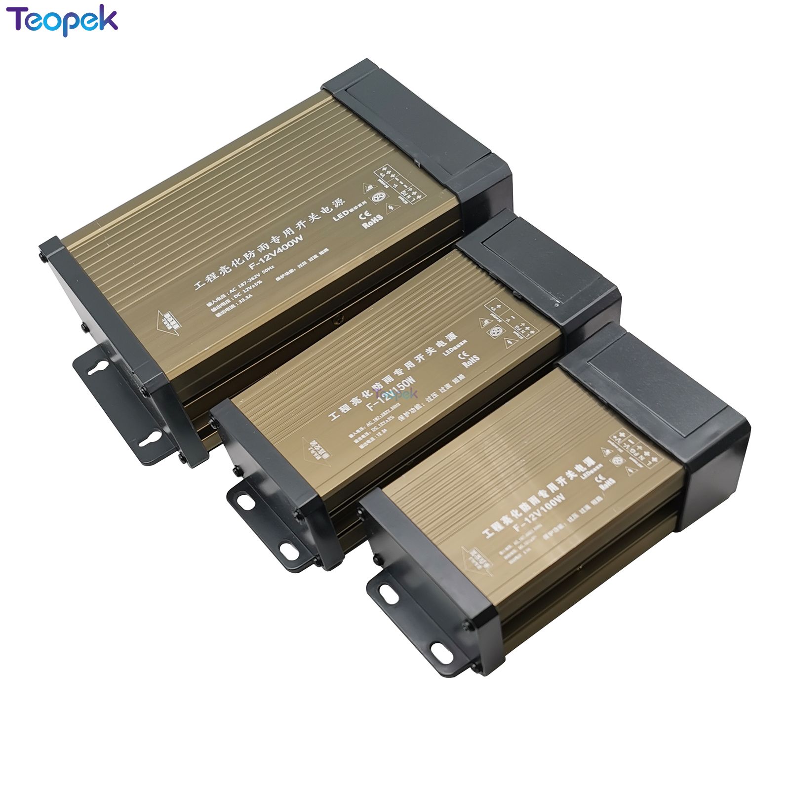 Outdoor Power Transformer - 防雨スイッチング電源 IP43 DC12V 60 ワット 100