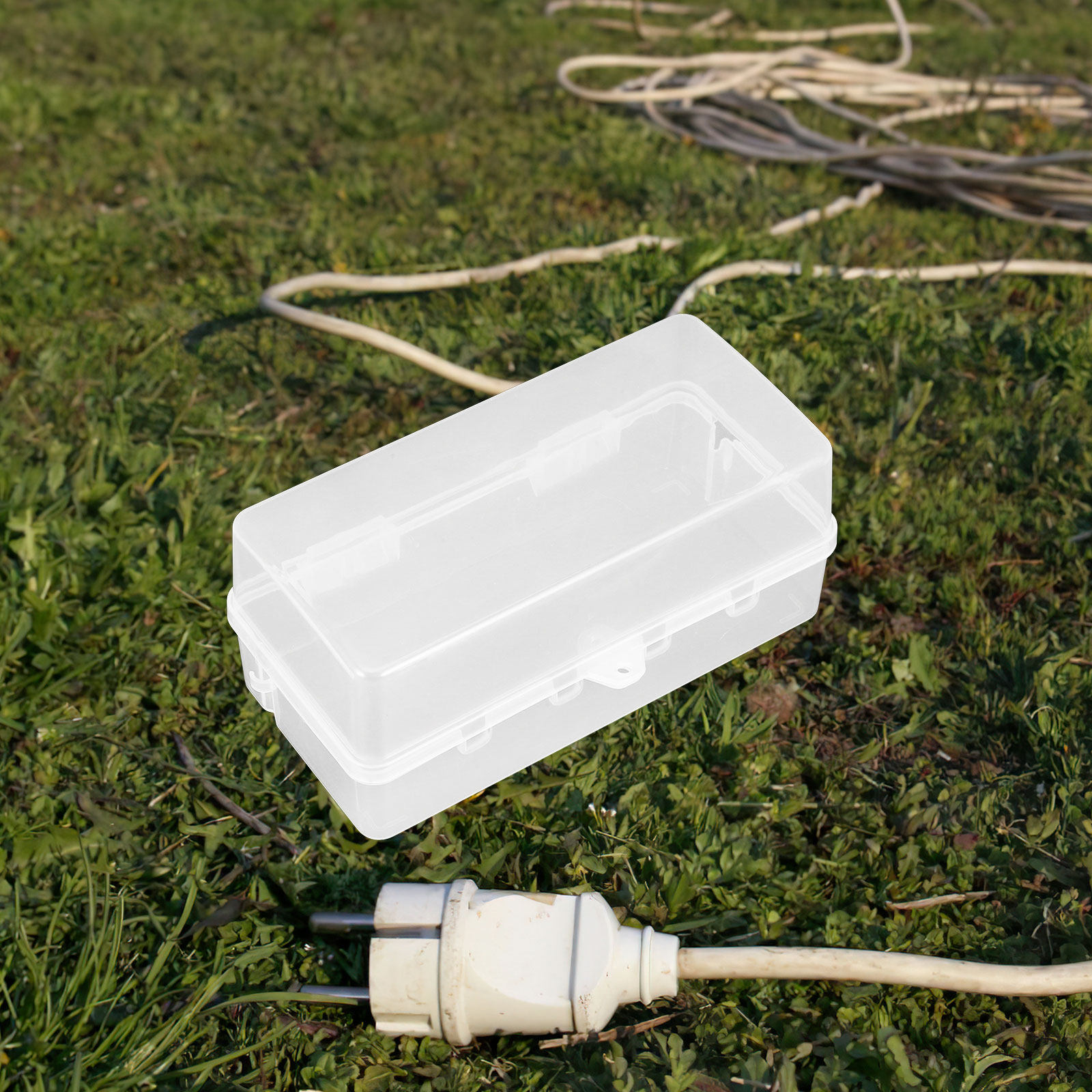 Extension Cord Outdoor - 2 個防水ケーブルプロテクター屋外電気ボックスクリアカバー電源コードプラグプロテクター耐候性延長コード安全