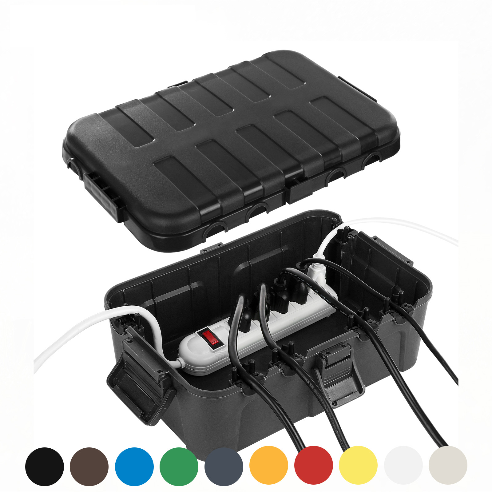 Extension Cord Outdoor - 特大屋外電気ボックス、防水延長コードカバー耐候性、コンセント、プラグ、ソケット、タイマーを保護、