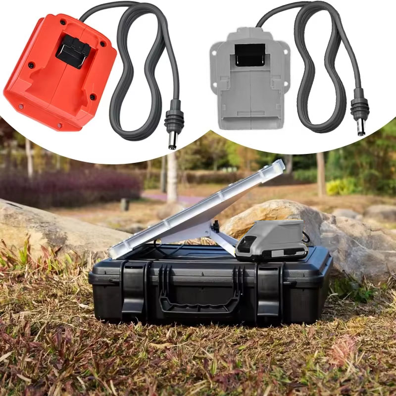 Outdoor Power Jack - Starlink Mini用バッテリー式充電器 防水DCバレルジャック Dewalt/Milwaukee18Vリチウムイオン対応 屋外および緊急時用