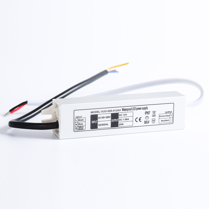 Outdoor Power Transformer - LEDストリップライト用ミニアダプター,スイッチトランス,電源AC100-240V〜dc 12v ip67 12w 20w 30w