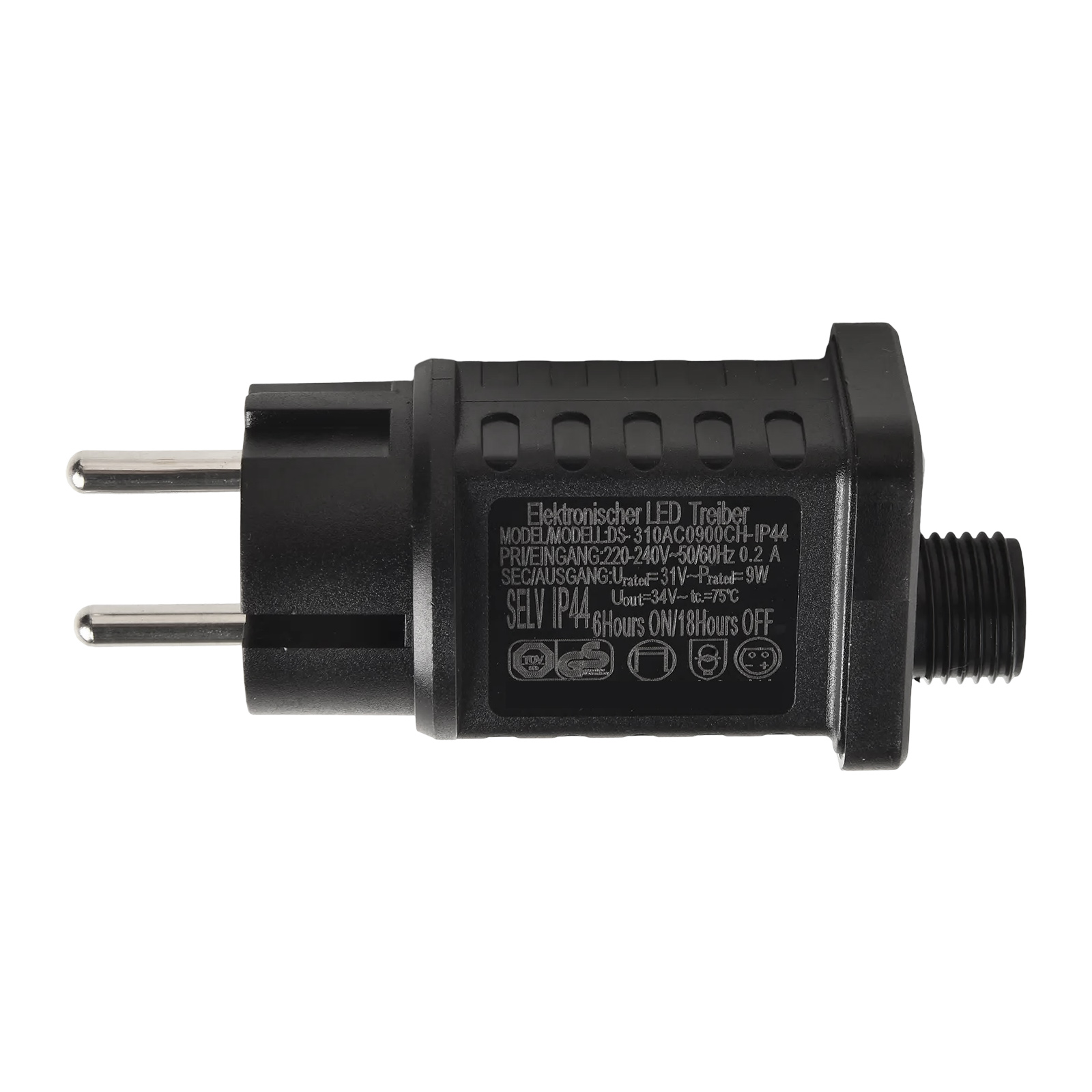 31V 9W LED 変圧器電源タイマー付きストリングライト - Outdoor Power Transformer のレビューと価格