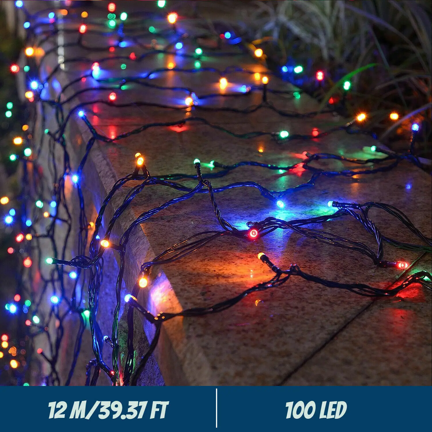 5M-32M LED ソーラーストリングライト 300LED - Outdoor Solar Power Xmas Lights のレビューと価格