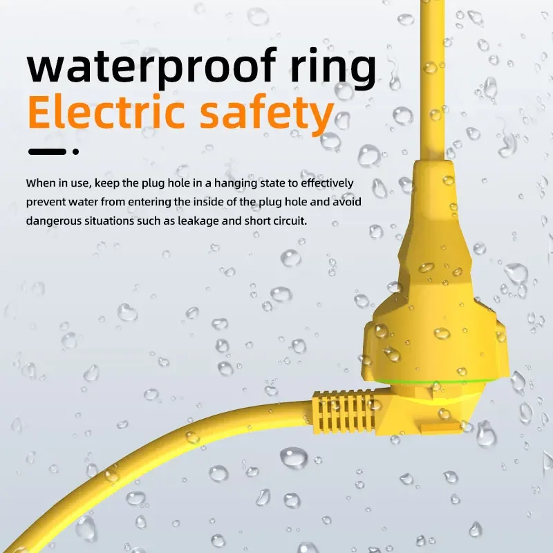 16A EUシュコ電源タップ 4KW 5Mケーブル付き、IP - Extension Cord Outdoor のレビューと価格