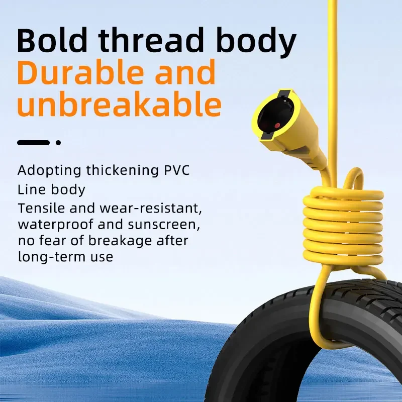 16A EUシュコ電源タップ 4KW 5Mケーブル付き、IP - Extension Cord Outdoor のレビューと価格