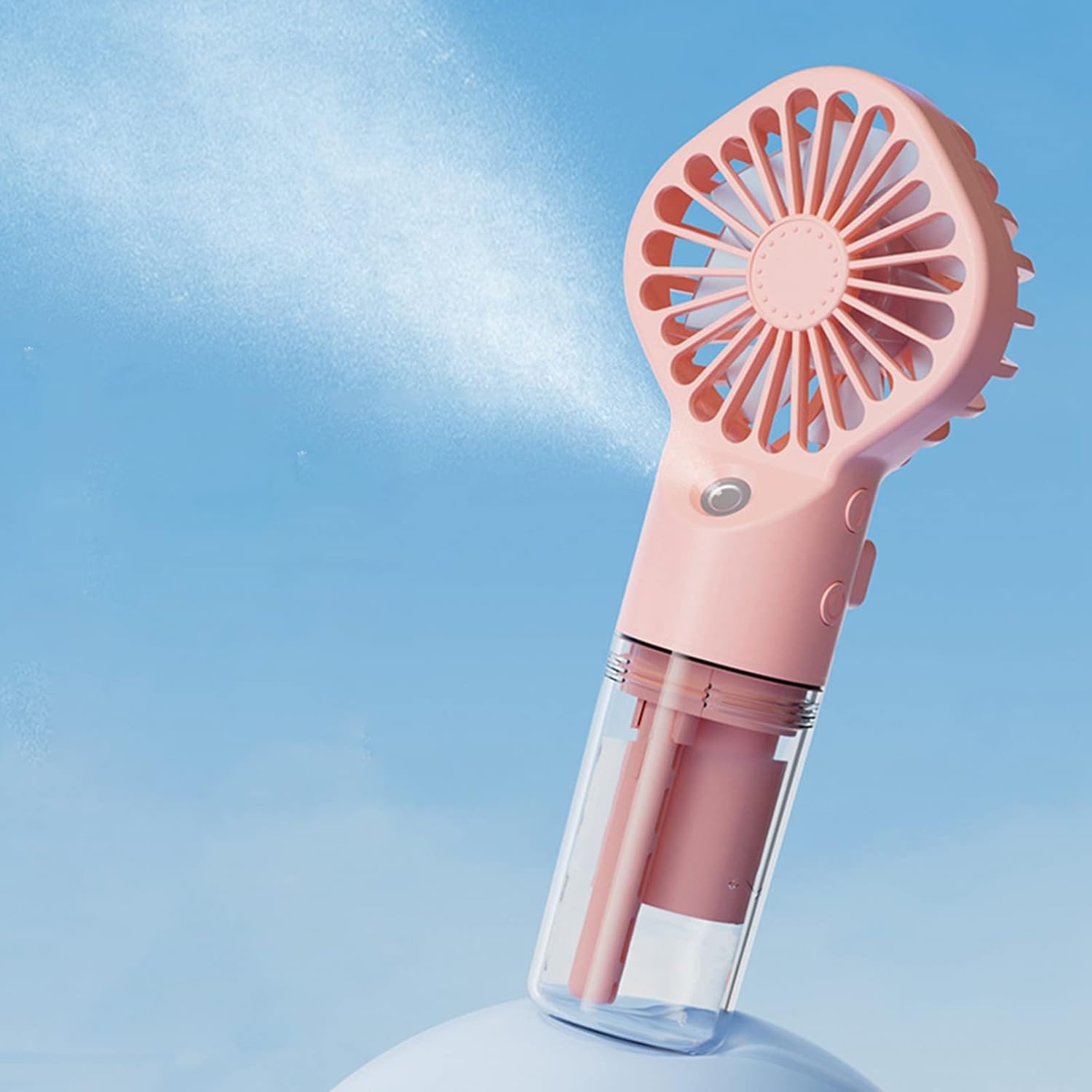 ポータブルハンドヘルドスプレーファンミニ加湿器ミストファン  - Outdoor Power Fan のレビューと価格