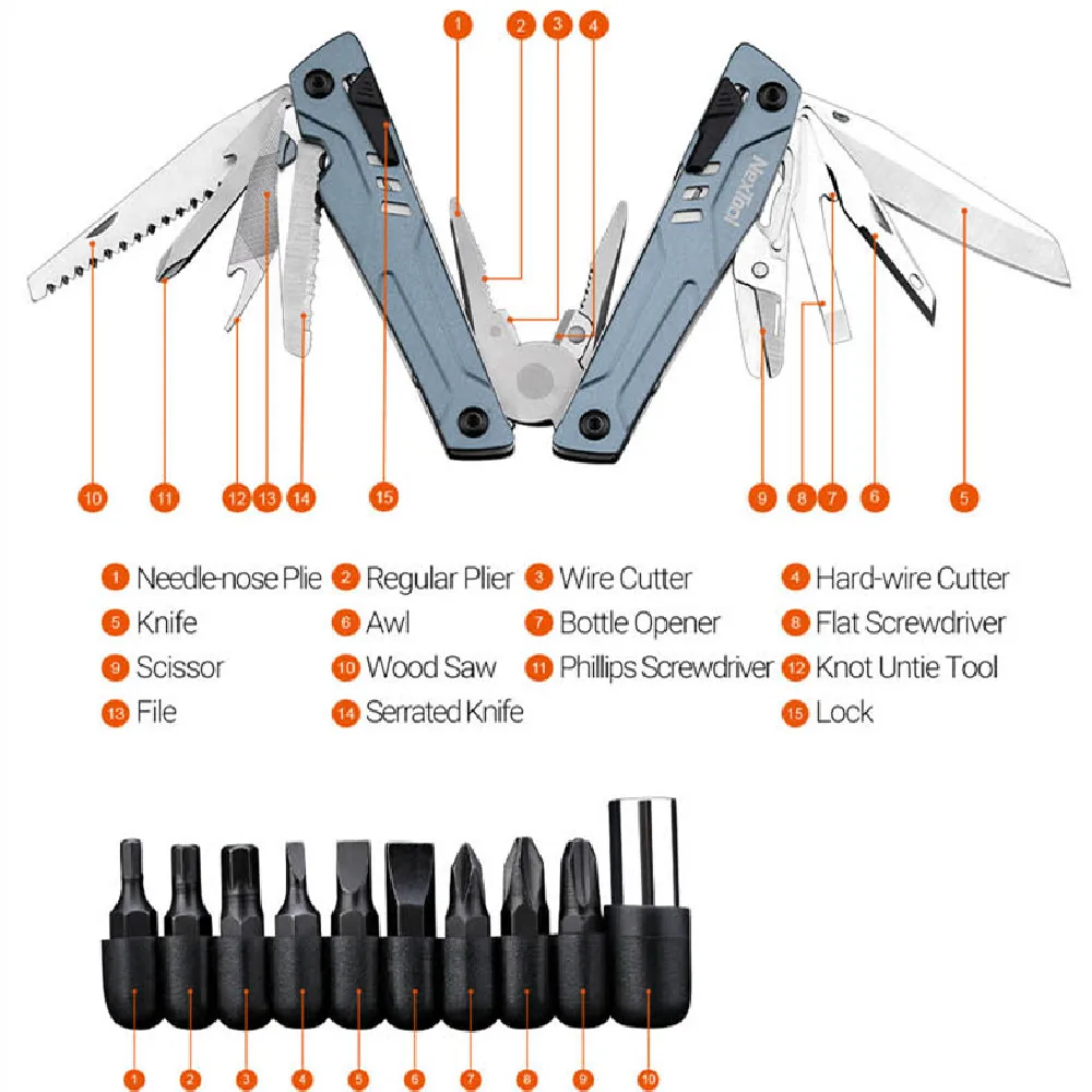 Nextool-セーラープロマルチツール折りたたみペンチ、ポ - Outdoor Power Board のレビューと価格