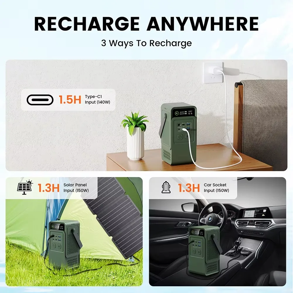 60000mAh 200W 192Wh キャンプ発電所電源銀 - Outdoor Usb Power Bank のレビューと価格