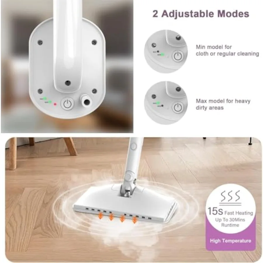 ApexTP7-in-1 スチームモップ 1200W 回転式 - Outdoor Power Mop のレビューと価格