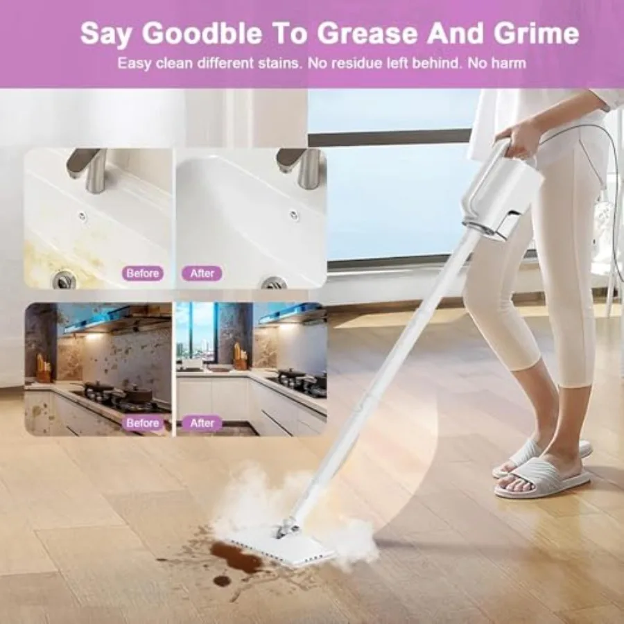 ApexTP7-in-1 スチームモップ 1200W 回転式 - Outdoor Power Mop のレビューと価格