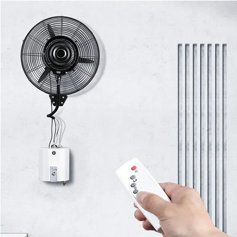 220v 電気壁掛け工業用スプレーファン冷却屋外ミスト水冷加 - Outdoor Power Fan のレビューと価格