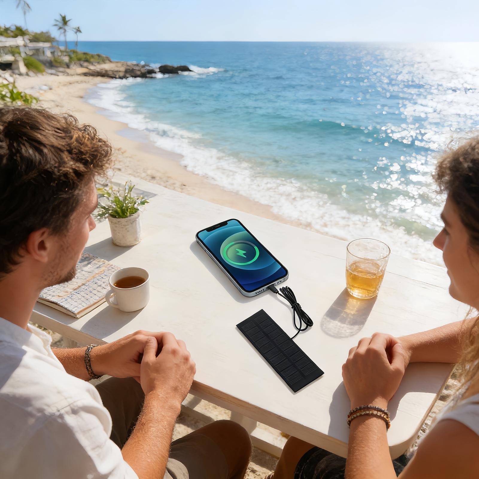 5W 5V ソーラーパネル充電器 タイプC出力付き 緊急電源 - Outdoor Power Board のレビューと価格