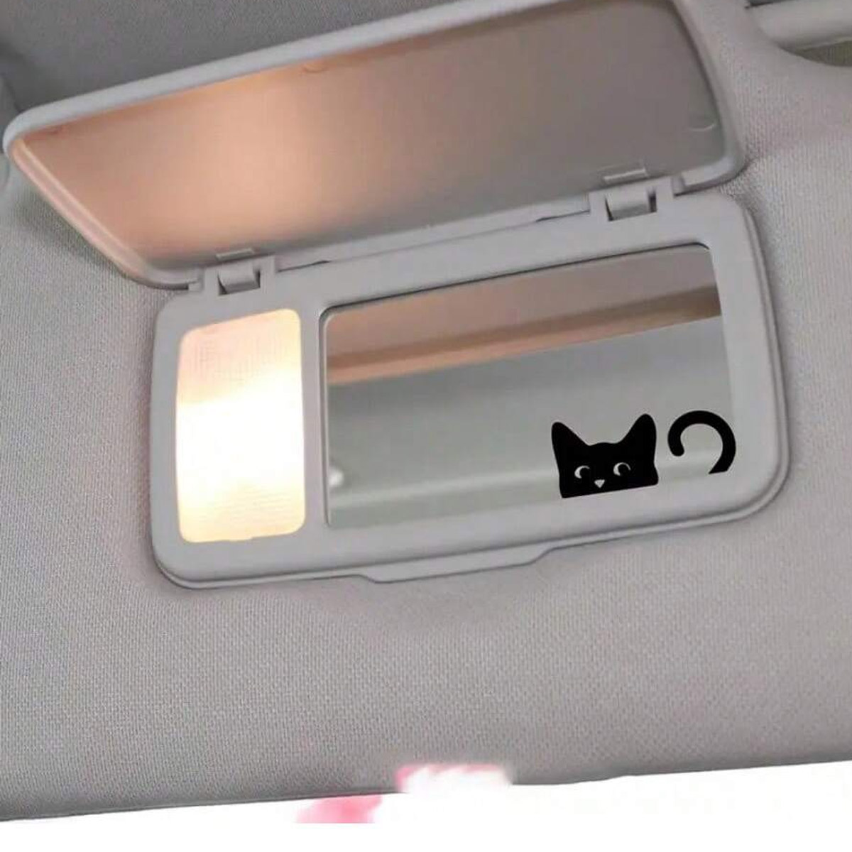 猫ステッカー、ミニ猫、覗き見猫、ミラーステッカー、車用ステッ - Outdoor Power Board のレビューと価格