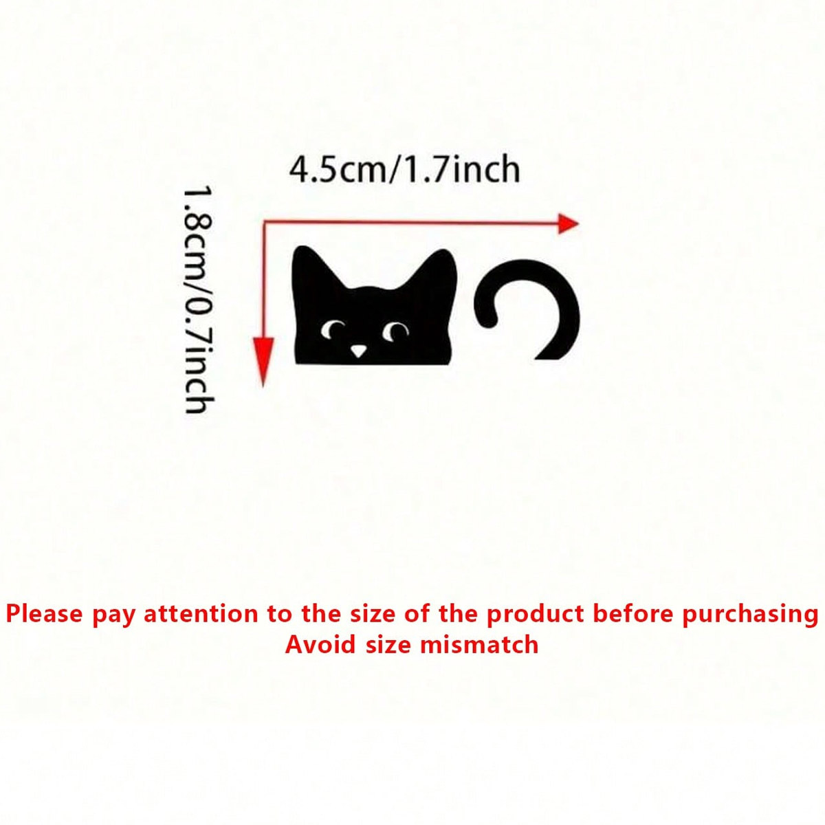 猫ステッカー、ミニ猫、覗き見猫、ミラーステッカー、車用ステッ - Outdoor Power Board のレビューと価格