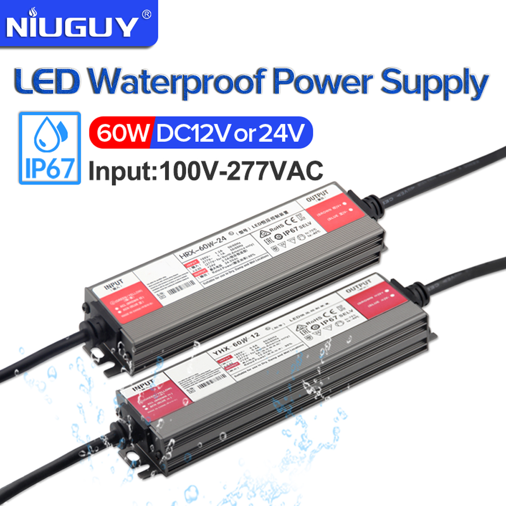 IP67防水電源 60W DC 12V 5A 24V 2.5 - Outdoor Power Transformer のレビューと価格