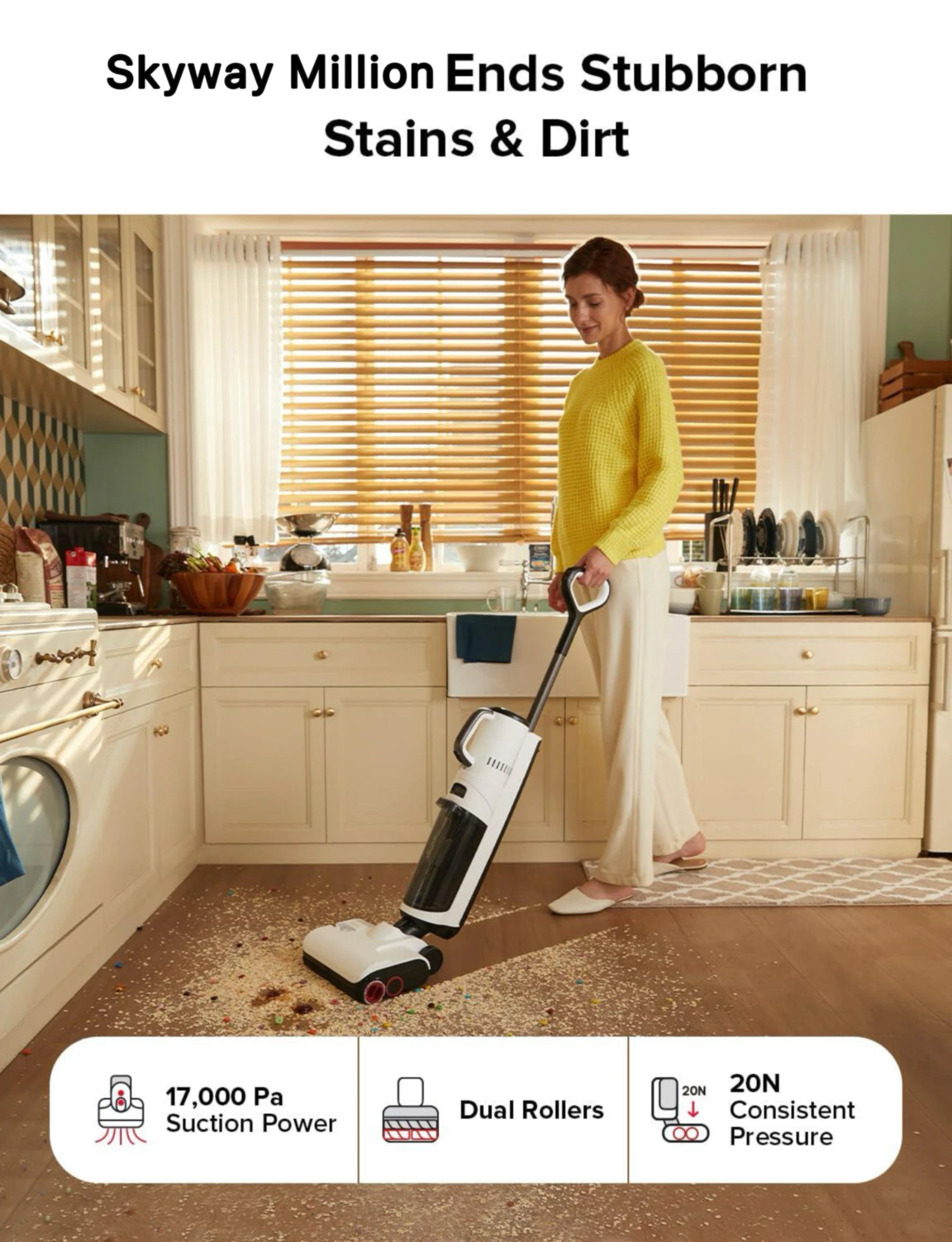 5-in-1強力17000Paワンステップアプリ制御車載掃除 - Outdoor Power Mop のレビューと価格