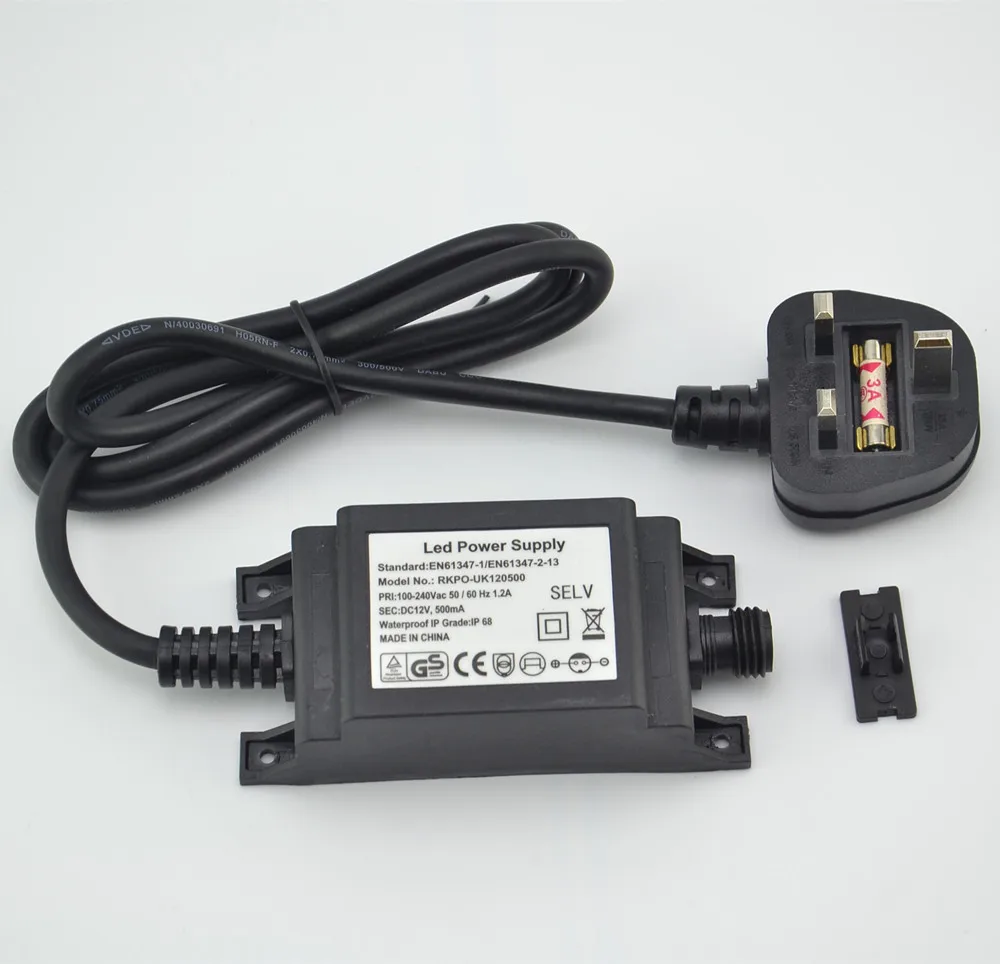 IP68 DC12V 1A 電源ドライバ供給充電器 EU U - Outdoor Power Transformer のレビューと価格