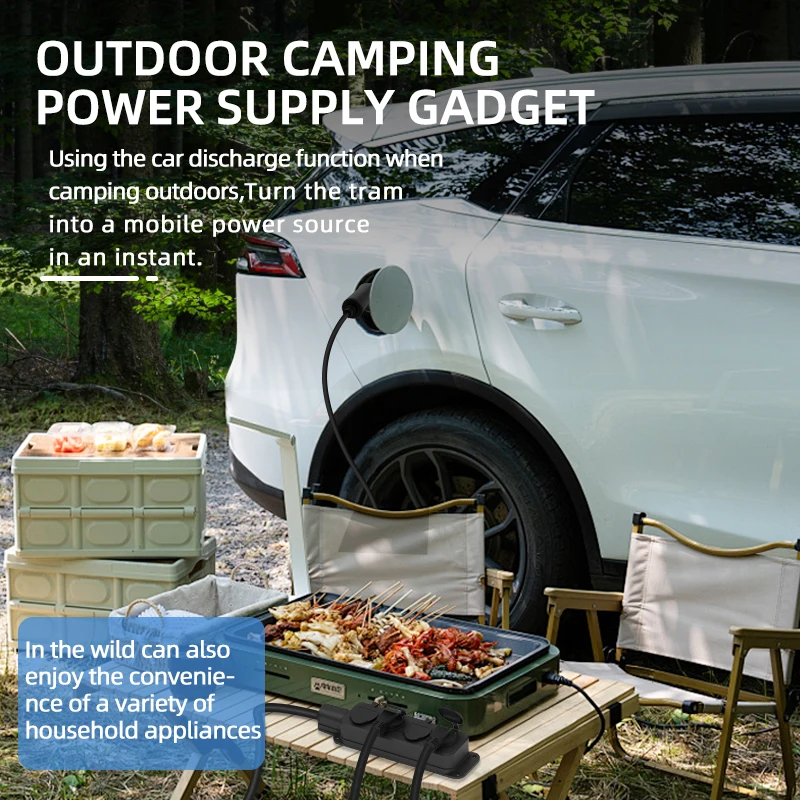 ポータブル16A 4KW V2Lケーブル 電気自動車サイドデ - Outdoor Power Module のレビューと価格