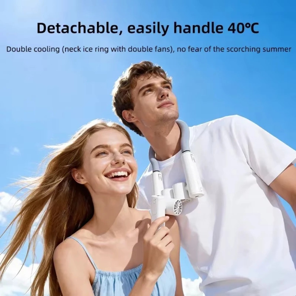 ポータブルネックファン高速タービン強力な気流ブレードレス冷却 - Outdoor Power Fan のレビューと価格