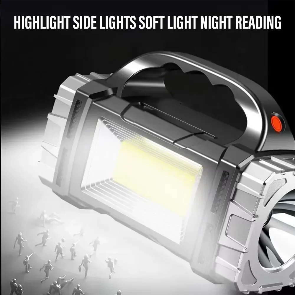 強力なハンドヘルド懐中電灯 USB 充電式トーチ超高輝度ソー - Outdoor Usb Power Bank のレビューと価格