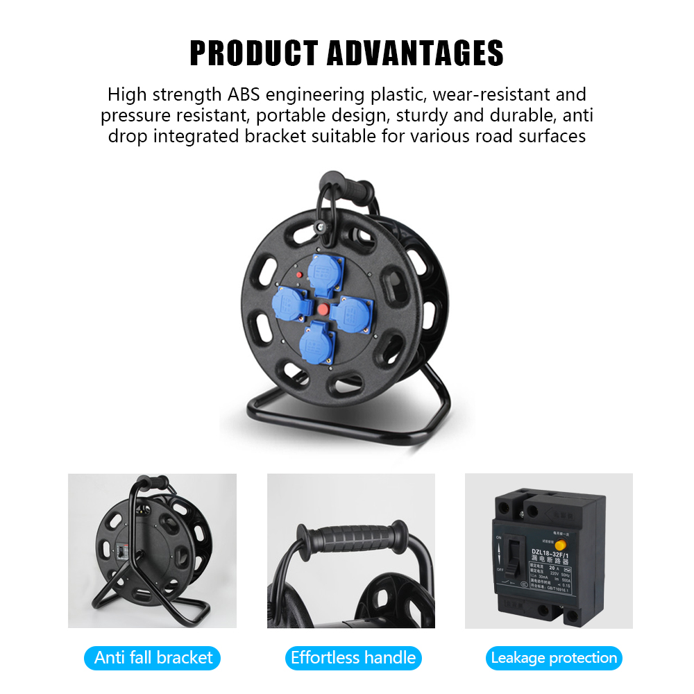 C-E漏電保護機能付き4口EUプラグコードIP44延長ケーブ - Extension Cord Outdoor のレビューと価格