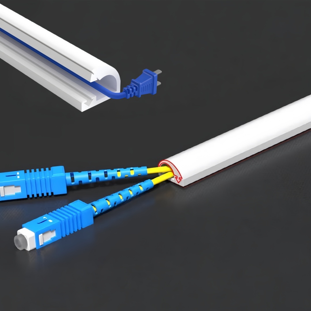    1PC アーク抗押出フロアコードカバー自己粘着電源延 - Extension Cord Outdoor のレビューと価格
