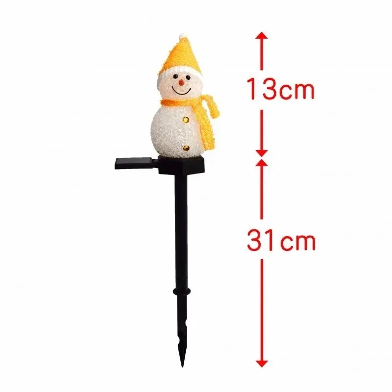 ソーラー式スノーマン型グラウンドステークLEDライト、ウォー - Outdoor Solar Power Xmas Lights のレビューと価格