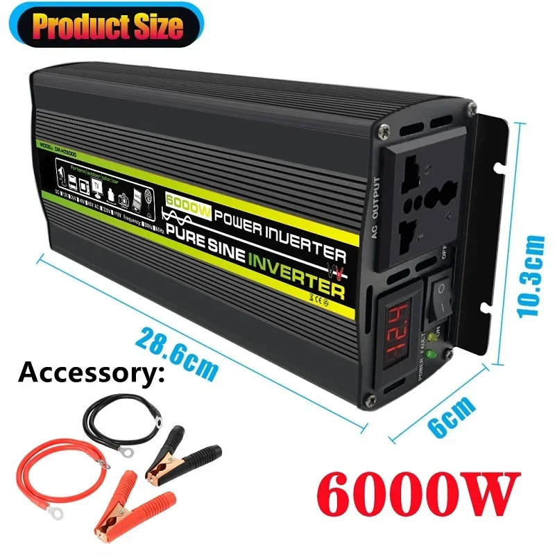 6000 ワット DC12/24 V から AC 220 V - Outdoor Power Transformer のレビューと価格