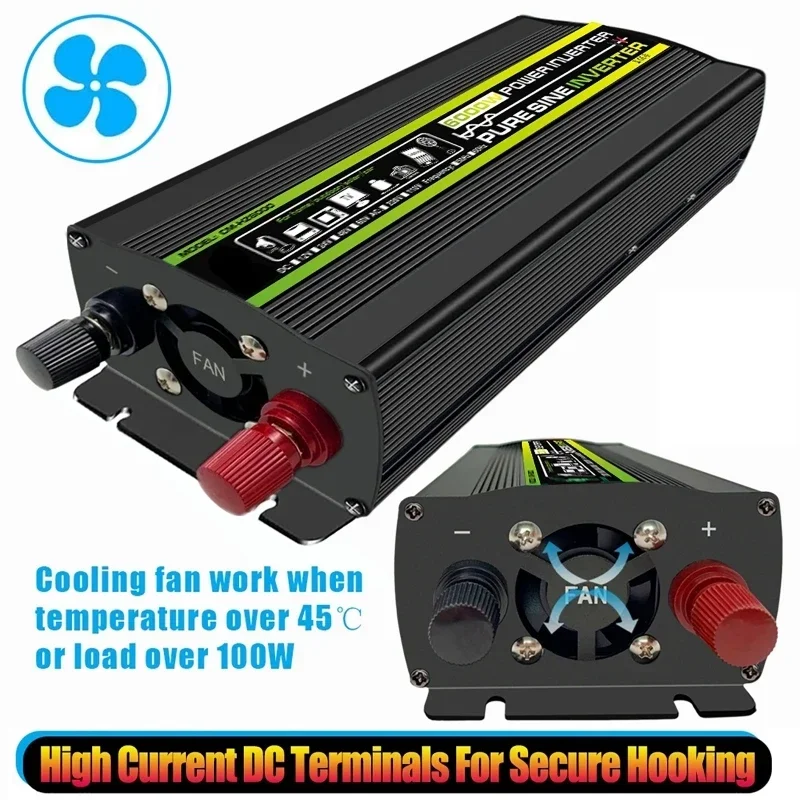 6000 ワット DC12/24 V から AC 220 V - Outdoor Power Transformer のレビューと価格