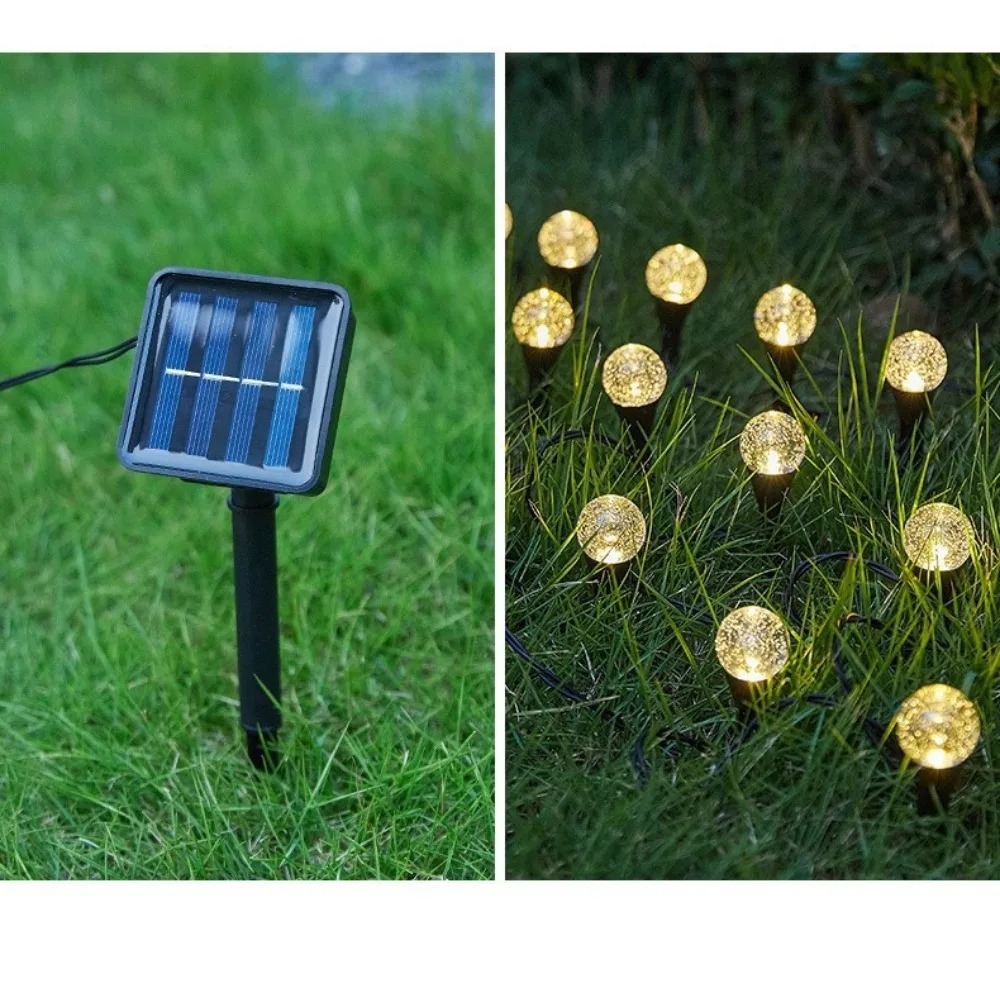 ソーラー式5M 20LED屋外芝生用ストリングライト 防水ガ - Outdoor Solar Power Xmas Lights のレビューと価格
