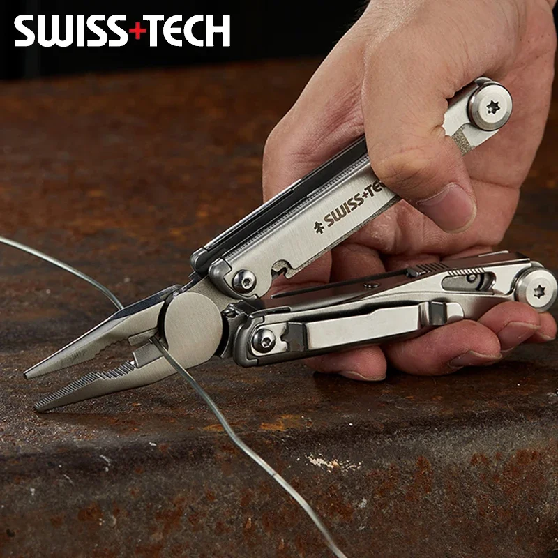 SWISS TECH 18 in 1 マルチツールプライヤー - Outdoor Power Board のレビューと価格
