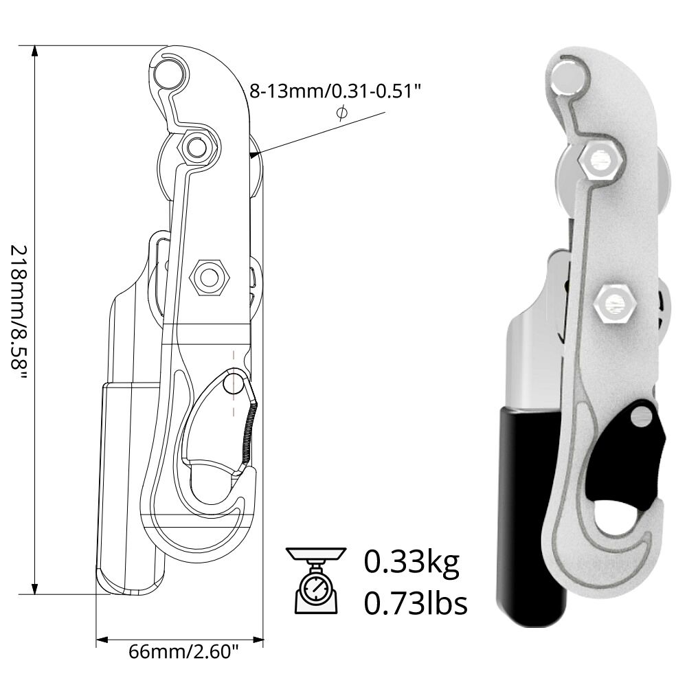 180kg耐荷重プロ仕様ロッククライミングディセンダー、セル - Outdoor Power Grab のレビューと価格